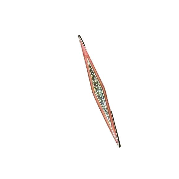 Signed Catherine Popesco Enamel Marcasite Pin Brooch French Designer Handcrafted - Picture 4 of 10